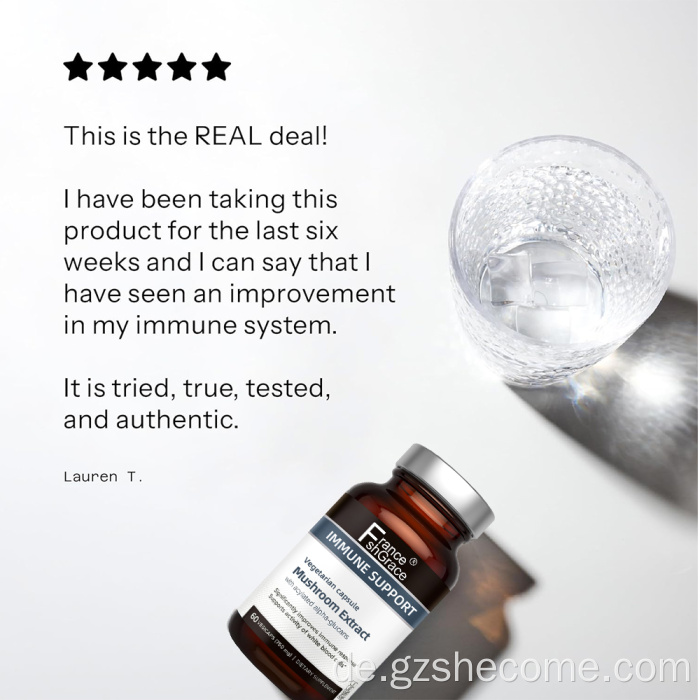 Pilzpflanzenextrakt Supplement unterstützen Immungesundheit